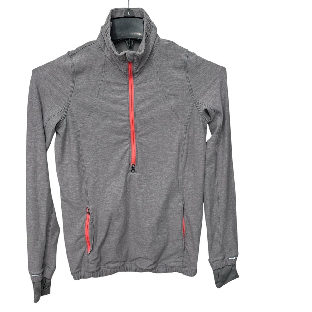 Lululemon Run Wild 1/2 Zip Pullover Women 4 Long Sleeve Pockets Stretch Jacket